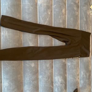 Aerie Offline Black Workout Legging with logo decal design size small